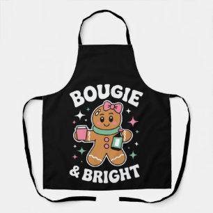 Bougie En Helder Kerst Gingerbread Meisje Boog Schort