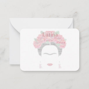Bougie_Latina Note Frida NoteCards Notitiekaartje