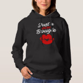 Bougie Lips Humor Quotes Boujie Fancy Classy Pers Hoodie (Voorkant)