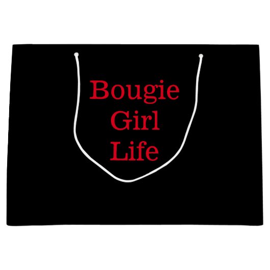 Bougie Meisje Leven Gift Bag Groot Cadeauzakje (Voorkant)