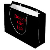 Bougie Meisje Leven Gift Bag Groot Cadeauzakje (Achterkant Gekanteld)