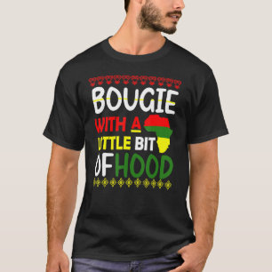 Bougie met een klein beetje van de zwarte geschied t-shirt