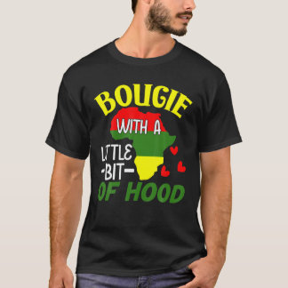Bougie met een klein beetje van de zwarte geschied t-shirt
