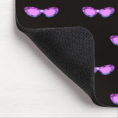 Bougie roze glitters zonnebril muismat (Hoek)