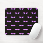 Bougie roze glitters zonnebril muismat (Met muis)