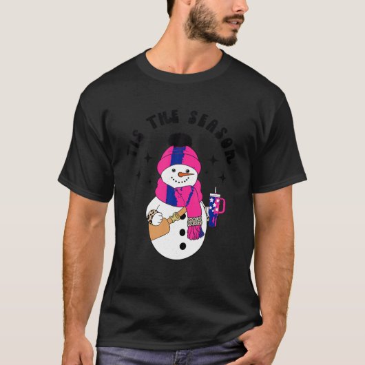Bougie Sneeuwman Shirt Vrouwen Kinder Dit Het Seiz (Voorkant)
