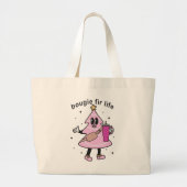 Bougie voor het leven, Bougie kerstboom, grappige  Grote Tote Bag (Voorkant)