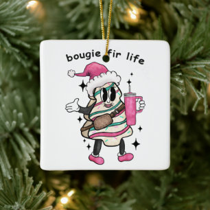 Bougie voor het leven, Boujee kerstboom, kerstcade Keramisch Ornament