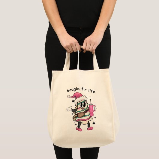 Bougie voor het leven, Boujee kerstboom, kerstcade Tote Bag (Voorkant (product))