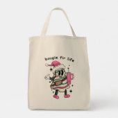 Bougie voor het leven, Boujee kerstboom, kerstcade Tote Bag (Achterkant)
