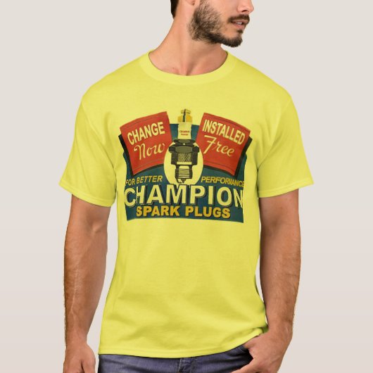 bougies voor champion t-shirt (Voorkant)
