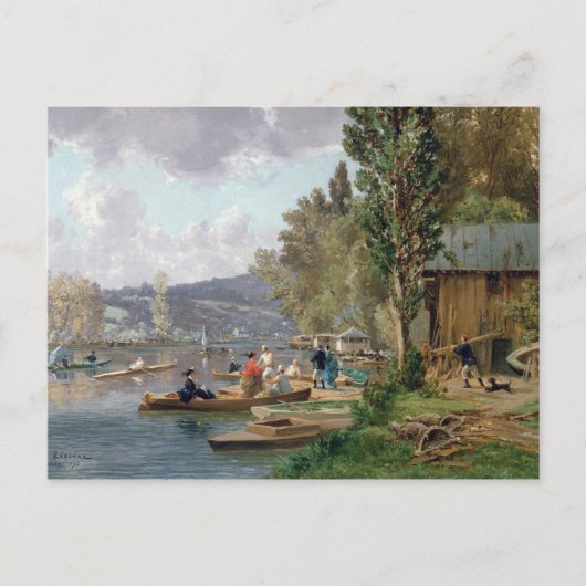 Bougival, 1873 briefkaart (Voorkant)