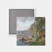 Bougival, 1873 magneet (Voorkant / Achterkant)