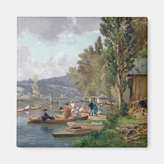 Bougival, 1873 magneet (Voorkant)