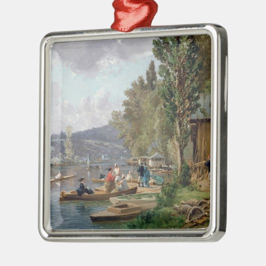 Bougival, 1873 metalen ornament (Links)