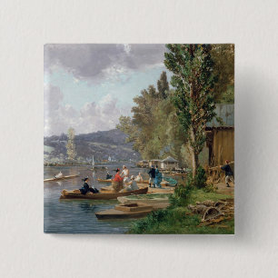Bougival, 1873 vierkante button 5,1 cm