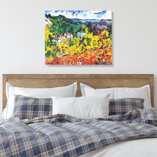 Bougival | Maurice de Vlaminck | Canvas Afdruk (Insitu (Slaapkamer))