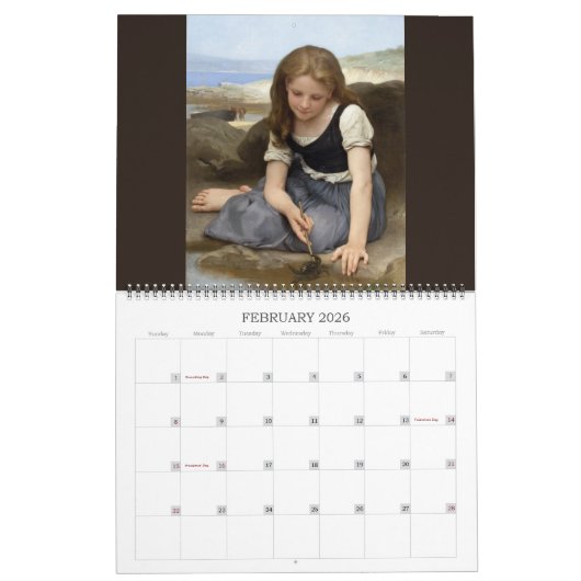 Bouguereau 2016 Large Kalender (Feb 2026)
