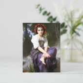 Bouguereau aan de rand van het Briefkaart Brook (Staand voorkant)