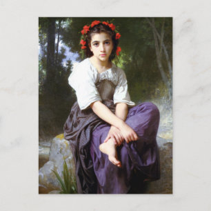 Bouguereau aan de rand van het Briefkaart Brook