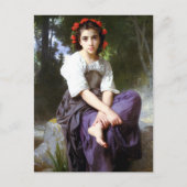 Bouguereau aan de rand van het Briefkaart Brook (Voorkant)