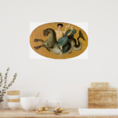Bouguereau - Arion sur un Cheval Marin Poster (Keuken)