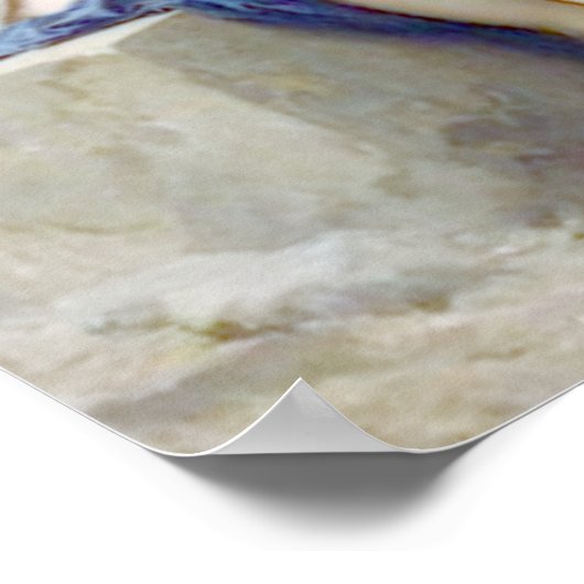 Bouguereau - Au Pied de la Falaise Poster (Hoek)