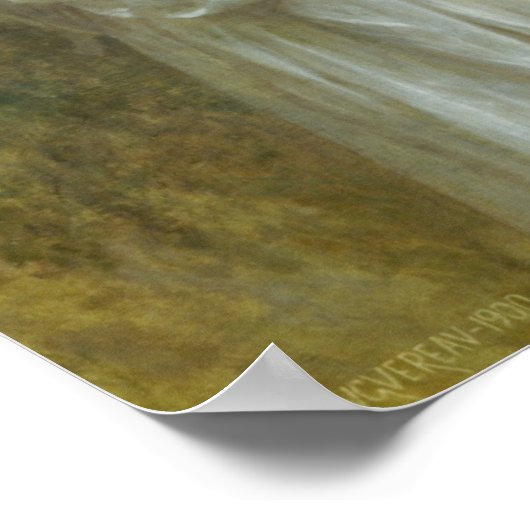 Bouguereau - Branche de Laurier Poster (Hoek)