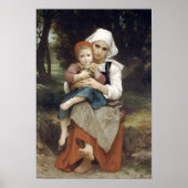 Bouguereau-Breton Brother en zuster Poster (Voorkant)