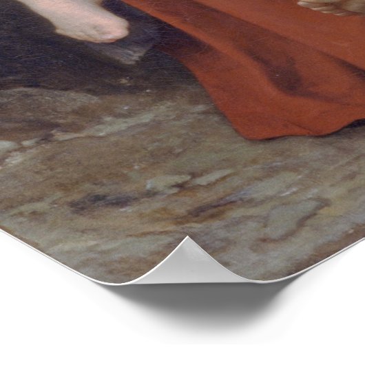 Bouguereau - broeder en zuster 1871 poster (Hoek)