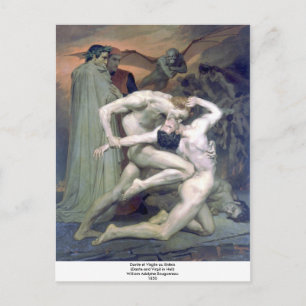 Bouguereau - Dante et Virgile au Enfers Briefkaart