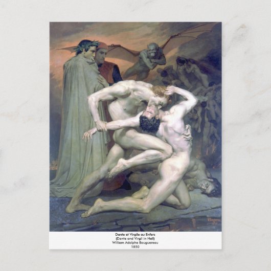 Bouguereau - Dante et Virgile au Enfers Briefkaart (Voorkant)