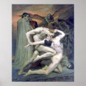 Bouguereau - Dante et Virgile au Enfers Poster (Voorkant)