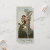 Bouguereau Dawn L'Aurore CC0875 Birthday Kaart (Voorkant / Achterkant in situ)