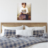 Bouguereau de harde lesson canvas afdruk (Insitu (Slaapkamer))