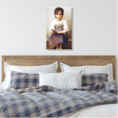 Bouguereau de harde lesson canvas afdruk (Insitu (Slaapkamer))