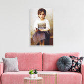 Bouguereau de harde lesson canvas afdruk (Insitu (Woonkamer))