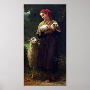 Bouguereau - De Herderin Poster