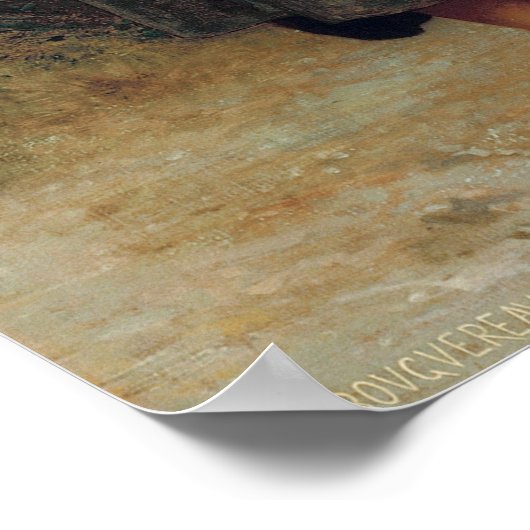 Bouguereau - De kleine herderdess Poster (Hoek)