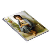 Bouguereau de kleine knitter notitieboek (Rechterzijde)