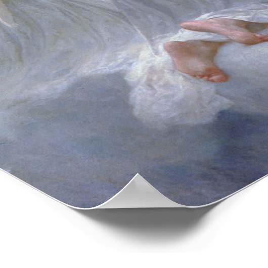 Bouguereau - de maagd met Angels 1900 Poster (Hoek)