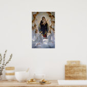 Bouguereau - De Maagd met engelen 1900 Poster (Keuken)