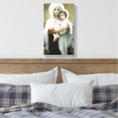 Bouguereau - De Madonna van de Rozen Canvas Afdruk (Insitu (Slaapkamer))
