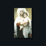 Bouguereau - De Madonna van de Rozen Canvas Afdruk<br><div class="desc">De Madonna van de Rozen door Bouguereau. Groot schilderij getiteld De Madonna van de Rozen, gemaakt door Bouguereau.</div>