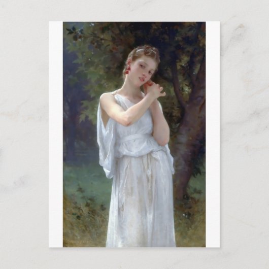 Bouguereau de oorbellen briefkaart (Voorkant)