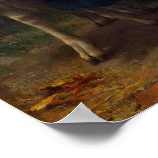 Bouguereau - De sherdess Poster (Hoek)