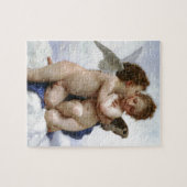 Bouguereau, "Eerste kus" Legpuzzel (Horizontaal)