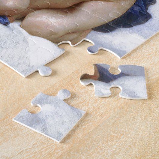 Bouguereau, "Eerste kus" Legpuzzel (Zijkant)