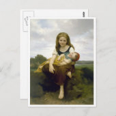 Bouguereau Elder Sister Briefkaart (Voorkant / Achterkant)