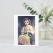 Bouguereau - Enfant Tressant une Couronne Briefkaart (Staand voorkant)